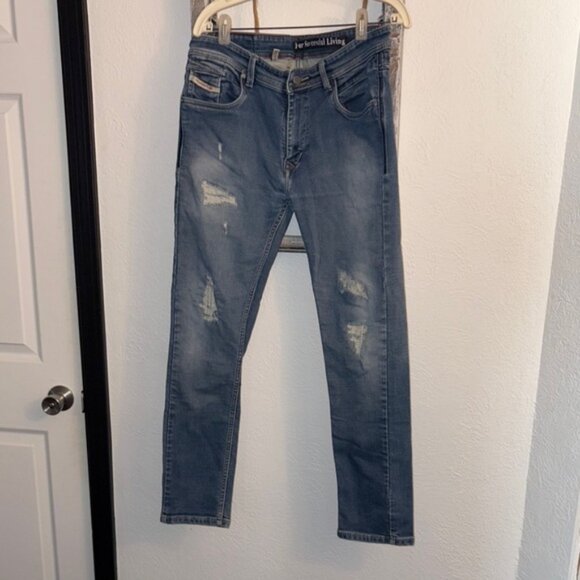 Diesel Men's Slim Fit Blue Jeans - Picture 1 of 7